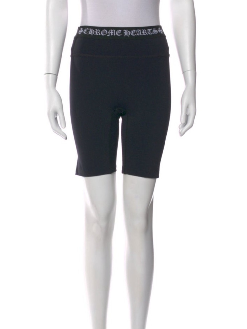 Chrome Hearts Black High-Rise Bike Shorts